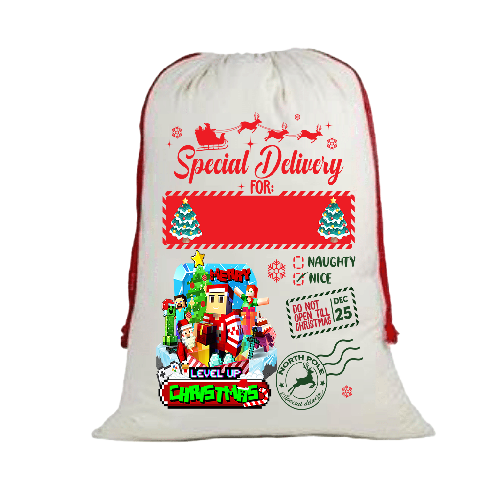 Personalized Character Santa Sacks