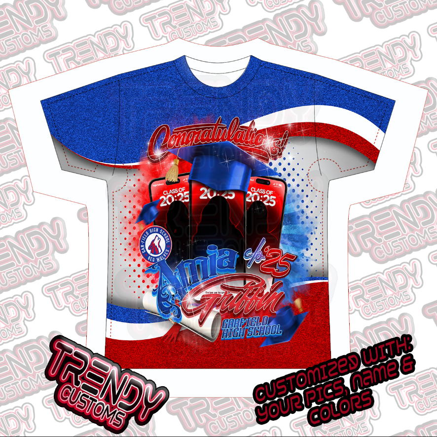 Graduation Kickoff - Allover Front Only -  20+ Shirts